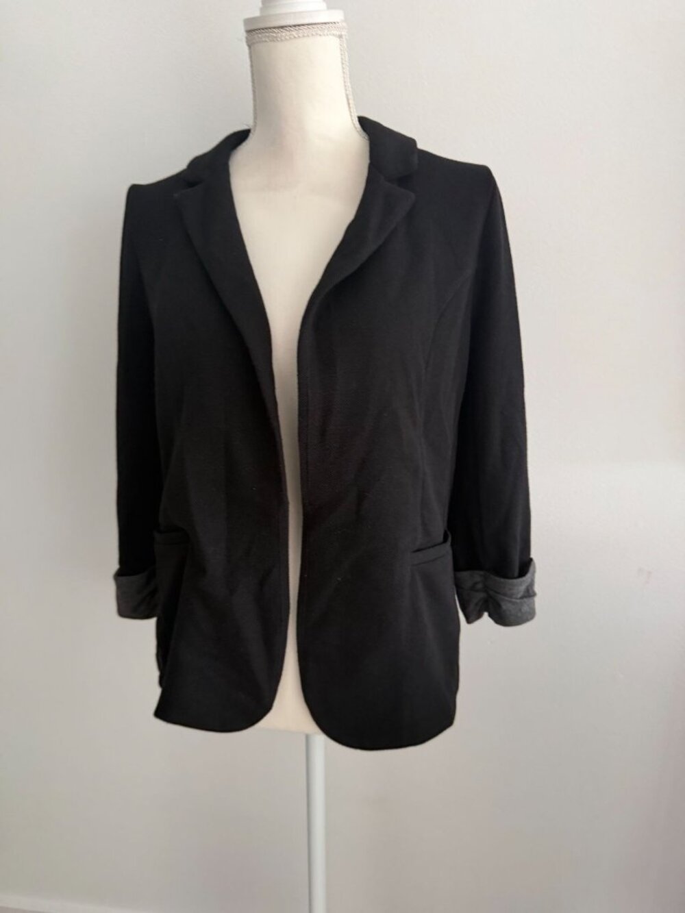 SKIES ARE BLUE Black Blazer Jacket Size Small